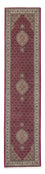 Loper Perzisch tapijt - Tabriz - 343 x 81 cm - donkerrood