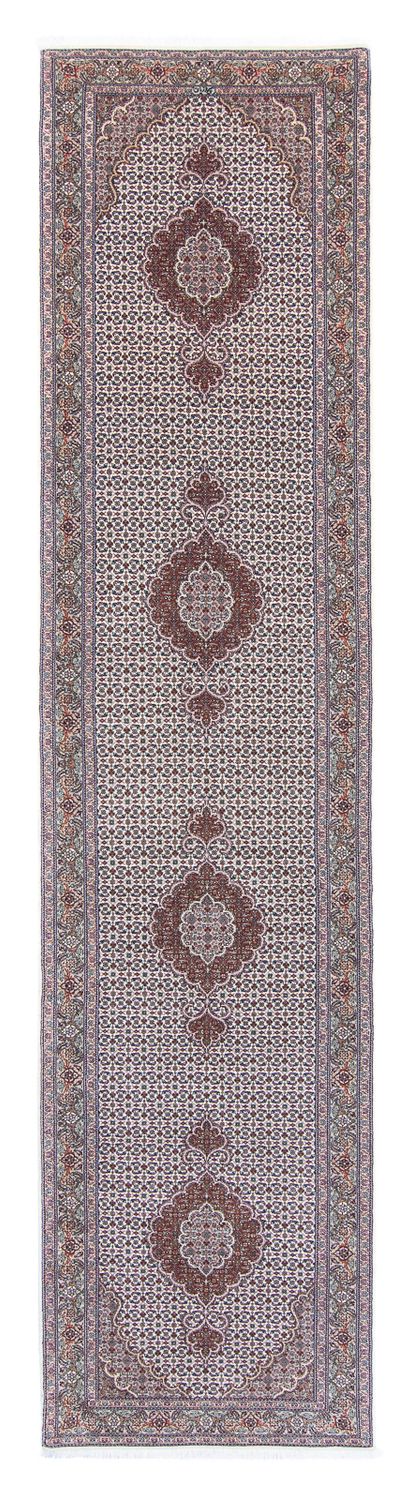 Loper Perzisch tapijt - Tabriz - 405 x 83 cm - veelkleurig