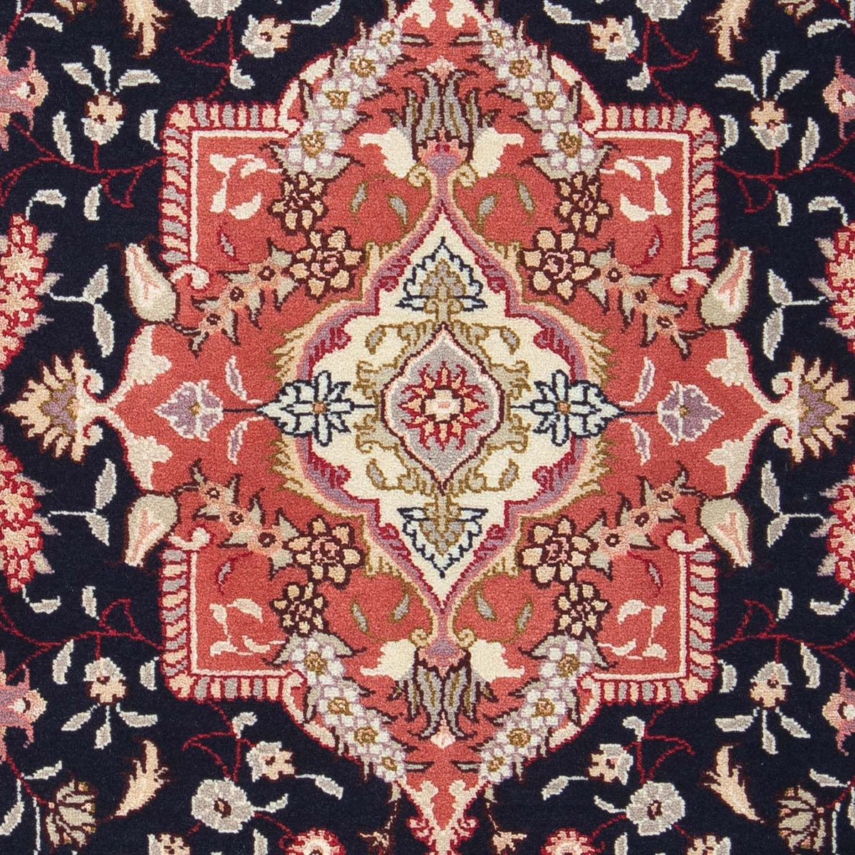 Perzisch tapijt - Tabriz - Royal - 92 x 61 cm - donkerblauw