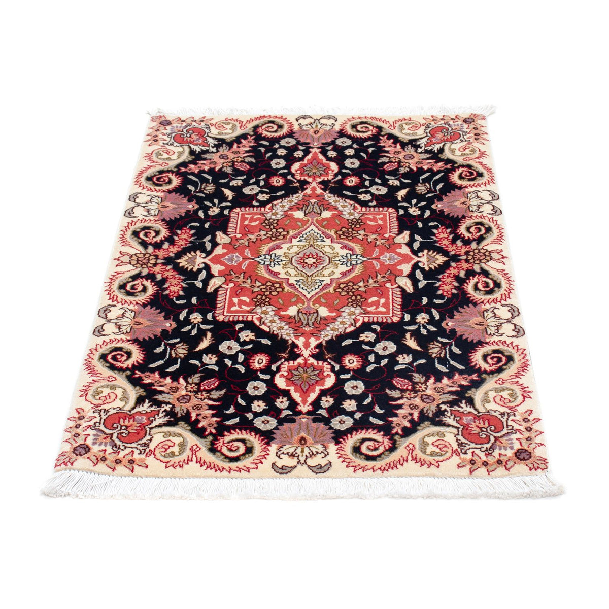 Perzisch tapijt - Tabriz - Royal - 92 x 61 cm - donkerblauw