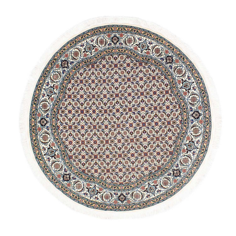 Perzisch tapijt - Tabriz - Royal rond  - 150 x 150 cm - beige