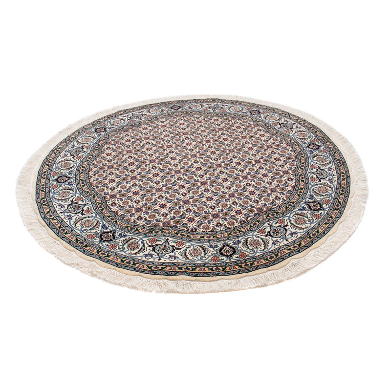 Perzisch tapijt - Tabriz - Royal rond  - 150 x 150 cm - beige