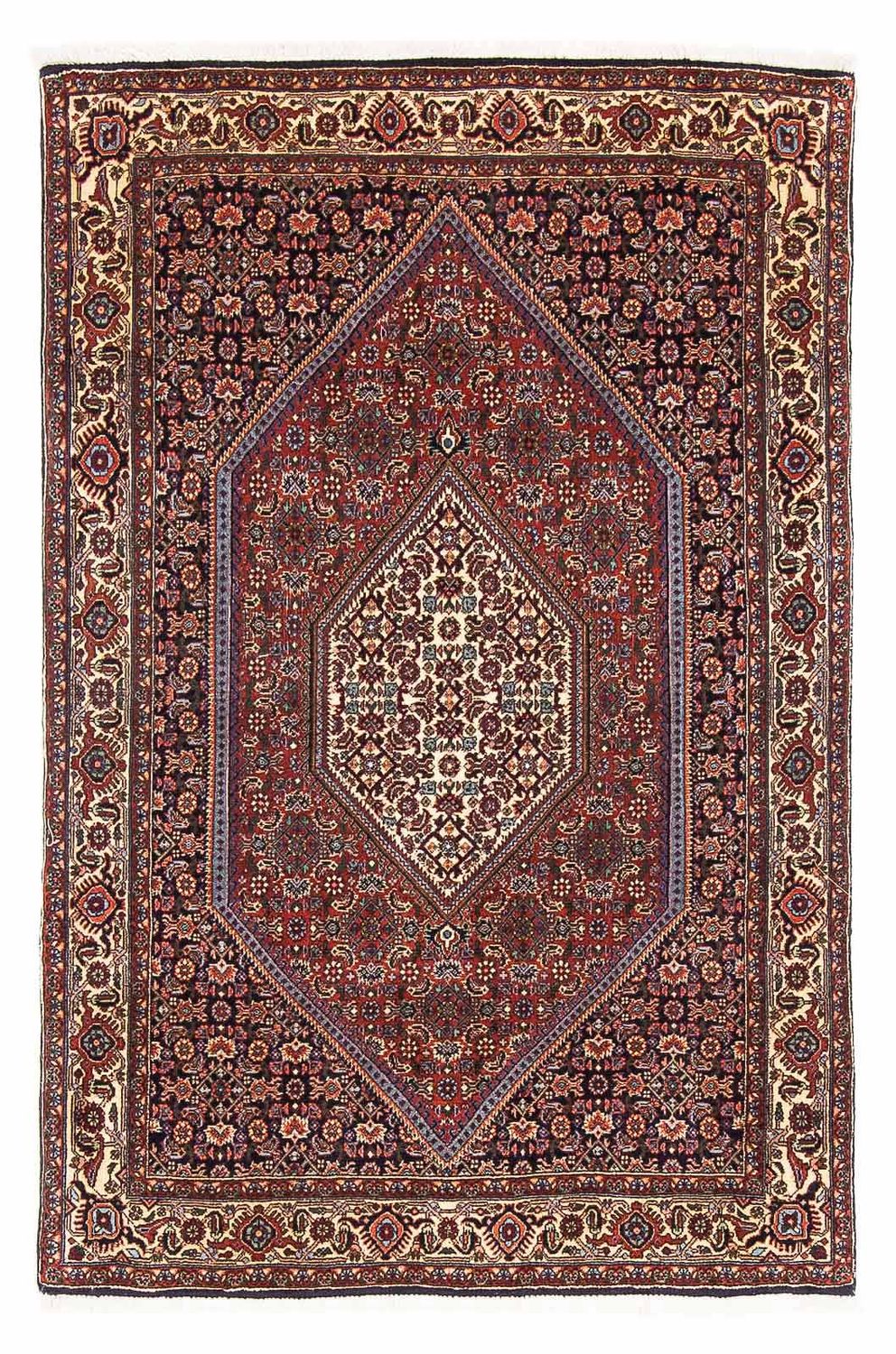 Perzisch tapijt - Bijar - 153 x 105 cm - donkerblauw