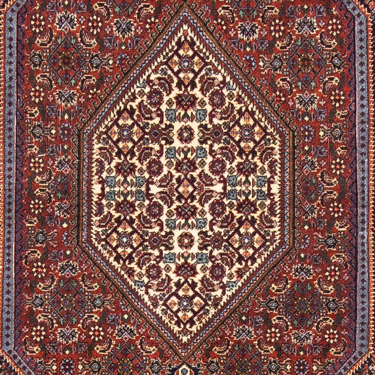 Perzisch tapijt - Bijar - 153 x 105 cm - donkerblauw