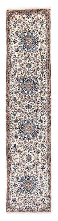 Loper Perzisch tapijt - Nain - 376 x 75 cm - beige