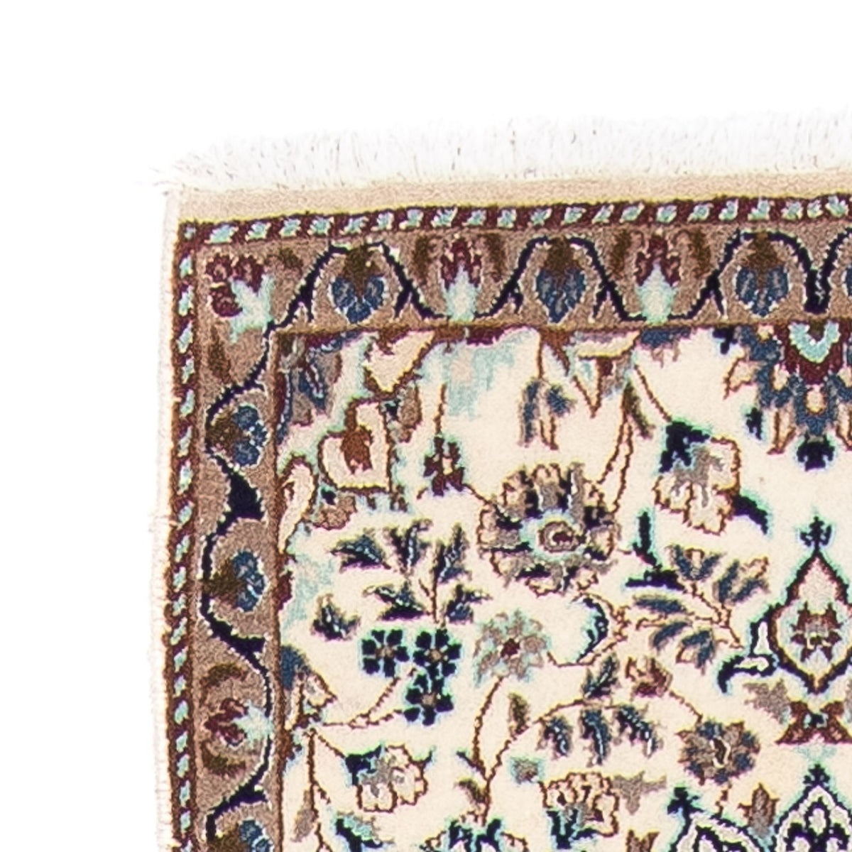 Loper Perzisch tapijt - Nain - 376 x 75 cm - beige