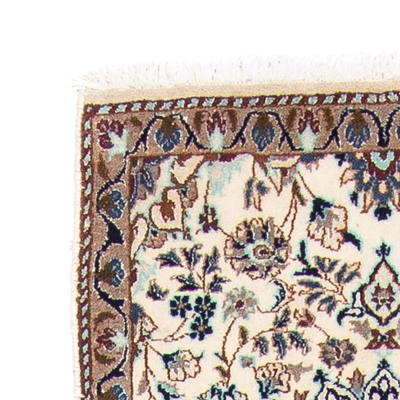 Loper Perzisch tapijt - Nain - 376 x 75 cm - beige