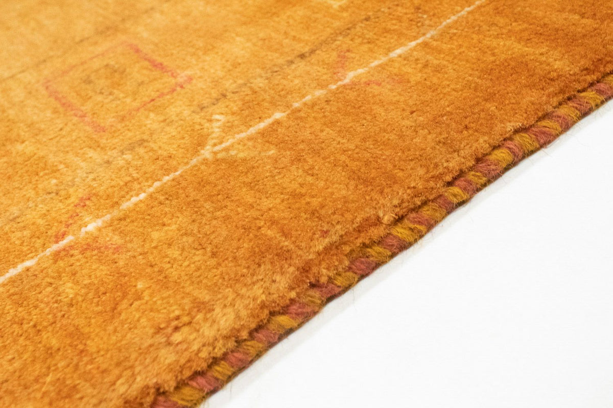 Gabbeh tapijt - Perzisch - 193 x 151 cm - goud