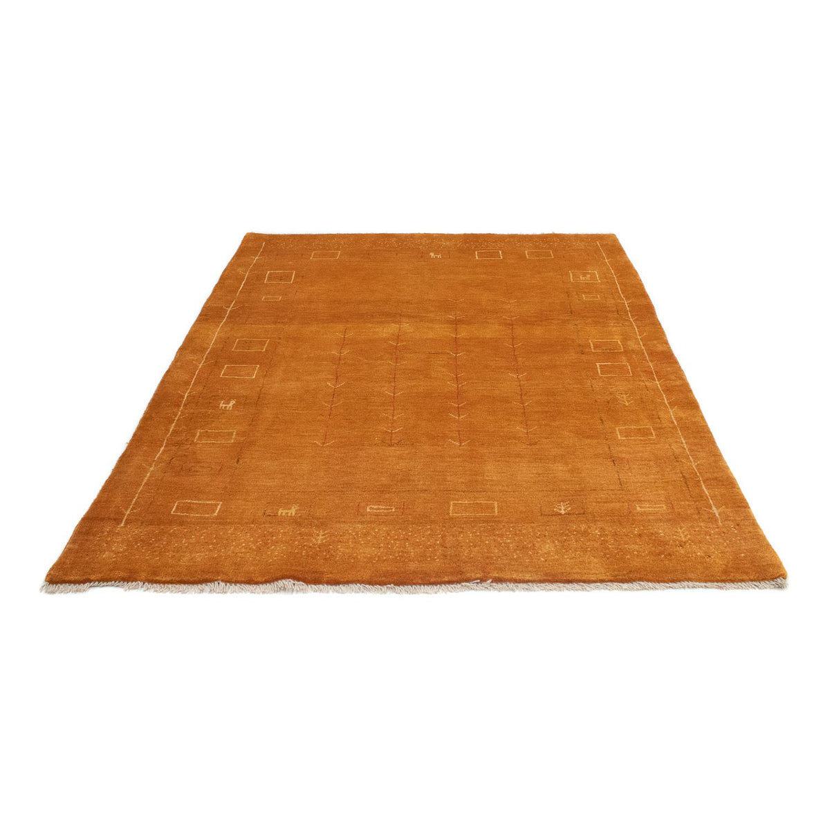 Gabbeh tapijt - Perzisch - 193 x 151 cm - goud