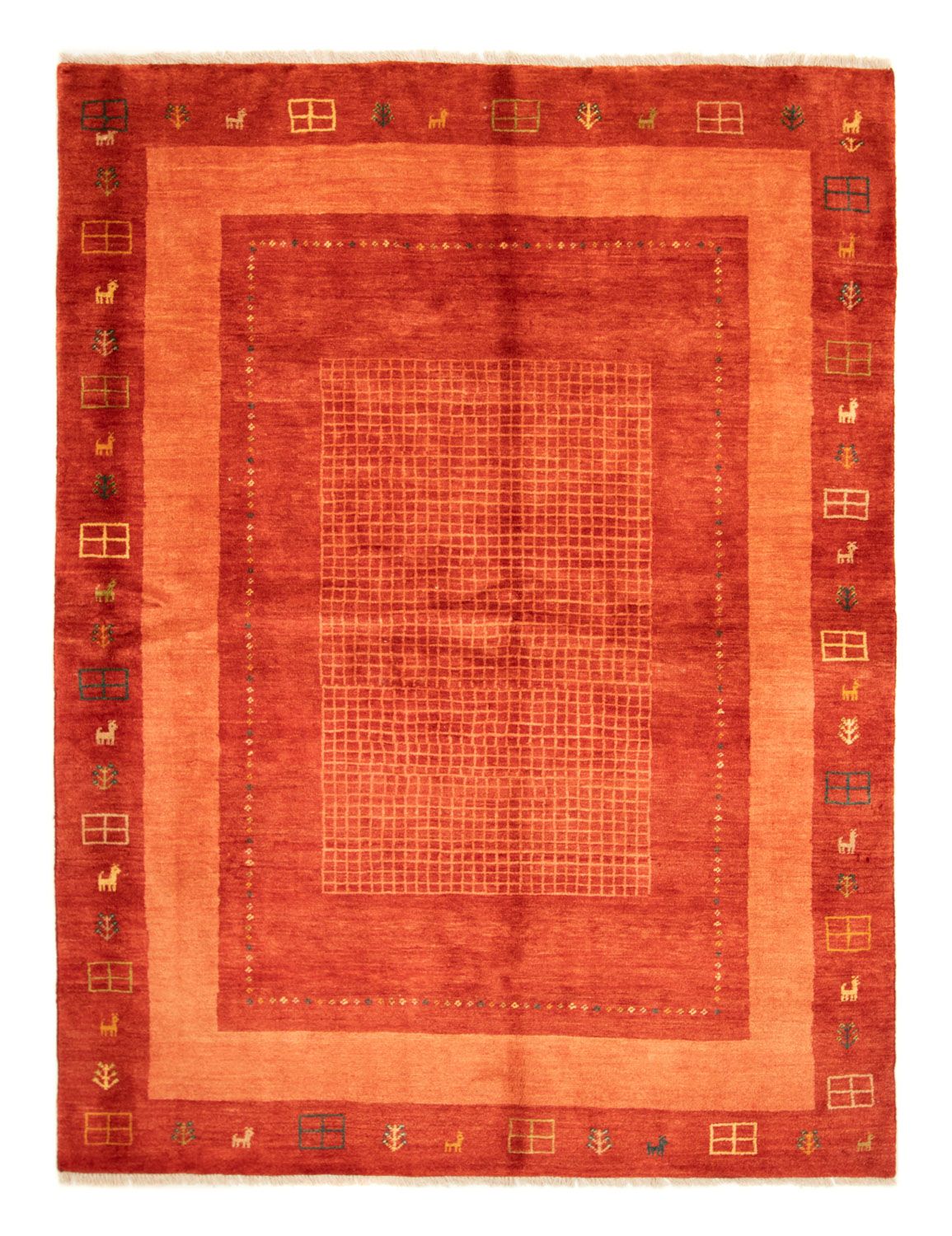 Gabbeh tapijt - Perzisch - 232 x 170 cm - rood