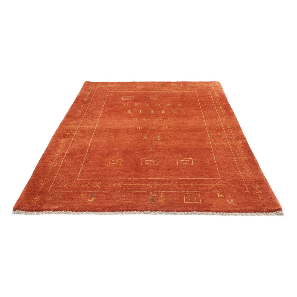 Gabbeh tapijt - Perzisch - 202 x 151 cm - roest