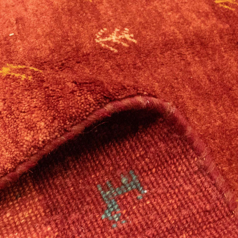 Gabbeh tapijt - Perzisch - 229 x 173 cm - donkerrood