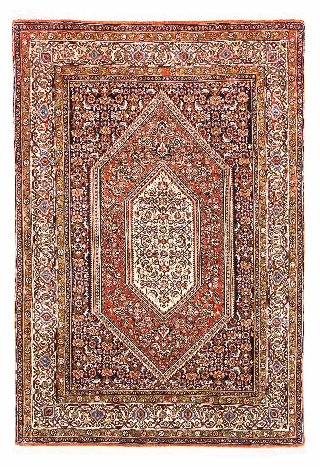 Perzisch tapijt - Bijar - 153 x 108 cm - licht rood