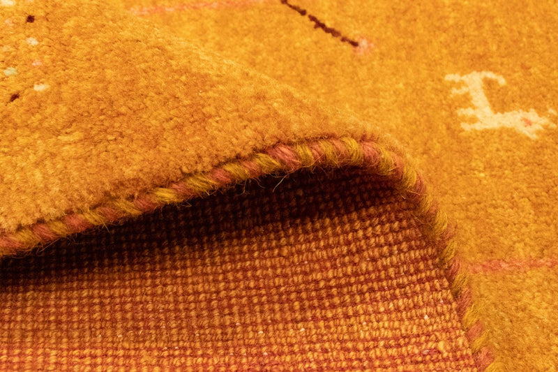 Gabbeh tapijt - Perzisch - 130 x 81 cm - goud