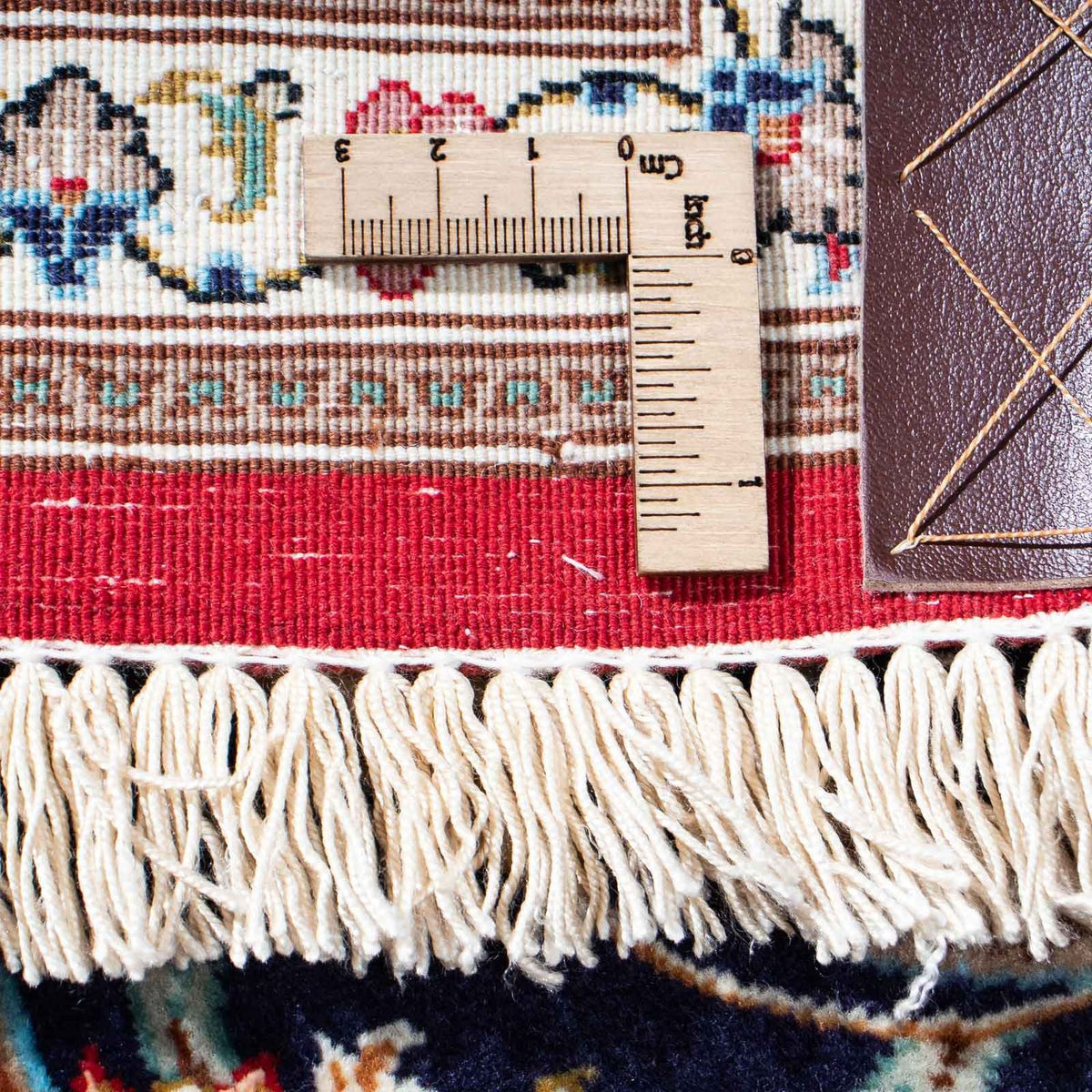 Perzisch tapijt - Ghom - 200 x 130 cm - donkerblauw