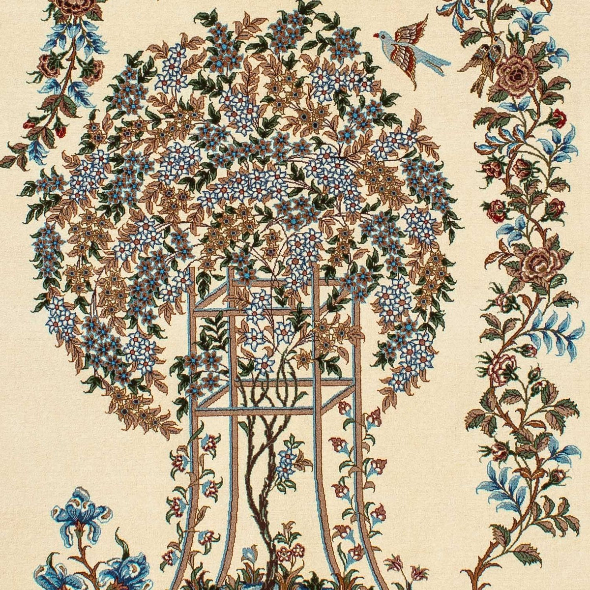 Perzisch tapijt - Ghom - 207 x 133 cm - beige