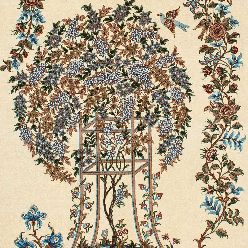 Perzisch tapijt - Ghom - 207 x 133 cm - beige