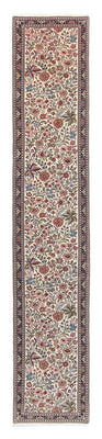 Loper Perzisch tapijt - Ghom - 400 x 70 cm - beige