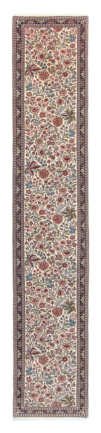 Loper Perzisch tapijt - Ghom - 400 x 70 cm - beige