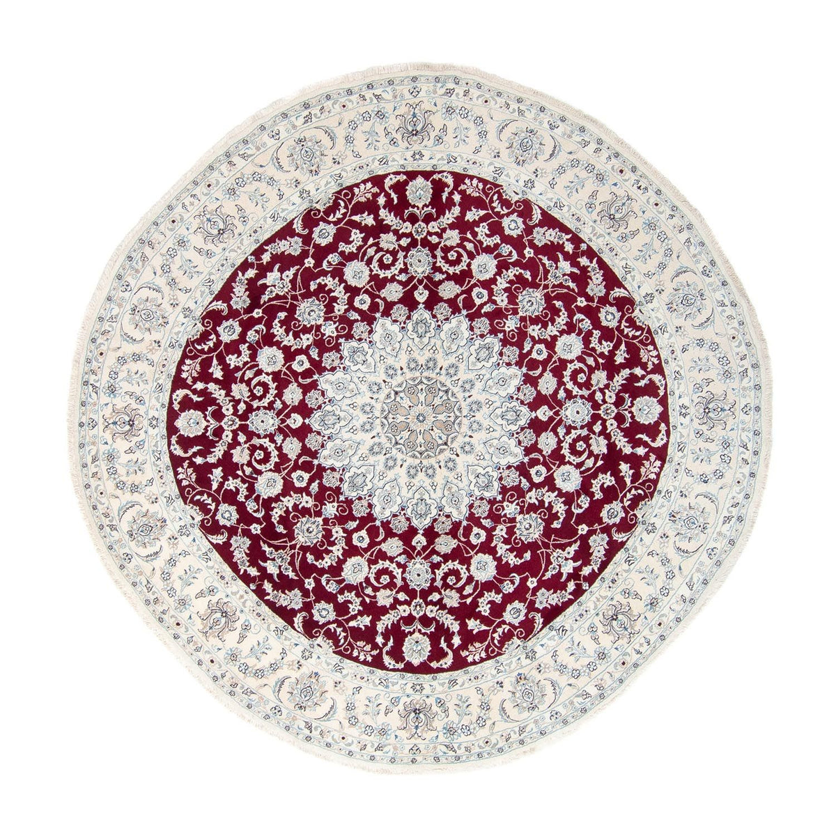 Perzisch tapijt - Nain rond  - 310 x 310 cm - donkerrood