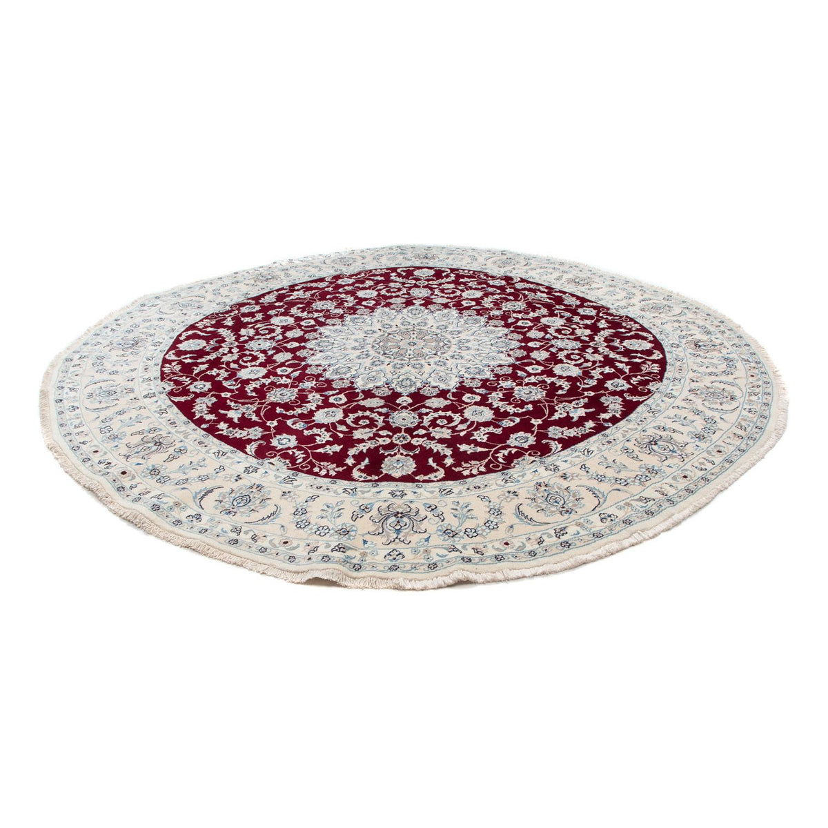 Perzisch tapijt - Nain rond  - 310 x 310 cm - donkerrood