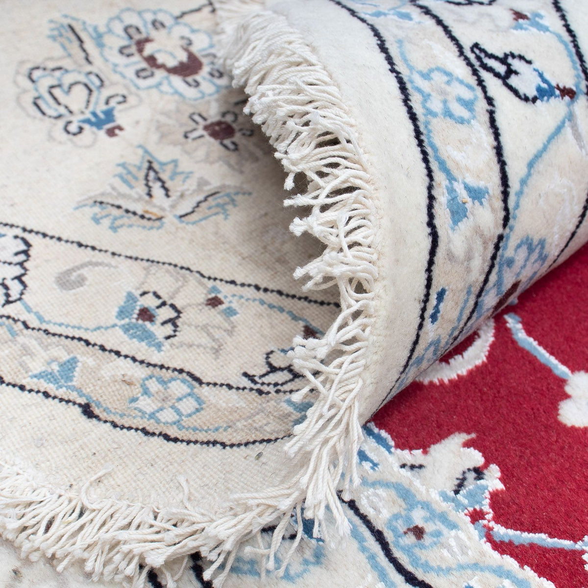 Perzisch tapijt - Nain rond  - 300 x 300 cm - donkerrood