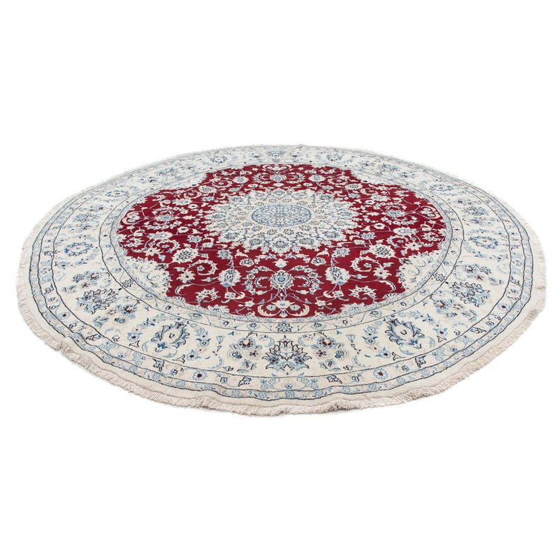 Perzisch tapijt - Nain rond  - 300 x 300 cm - donkerrood