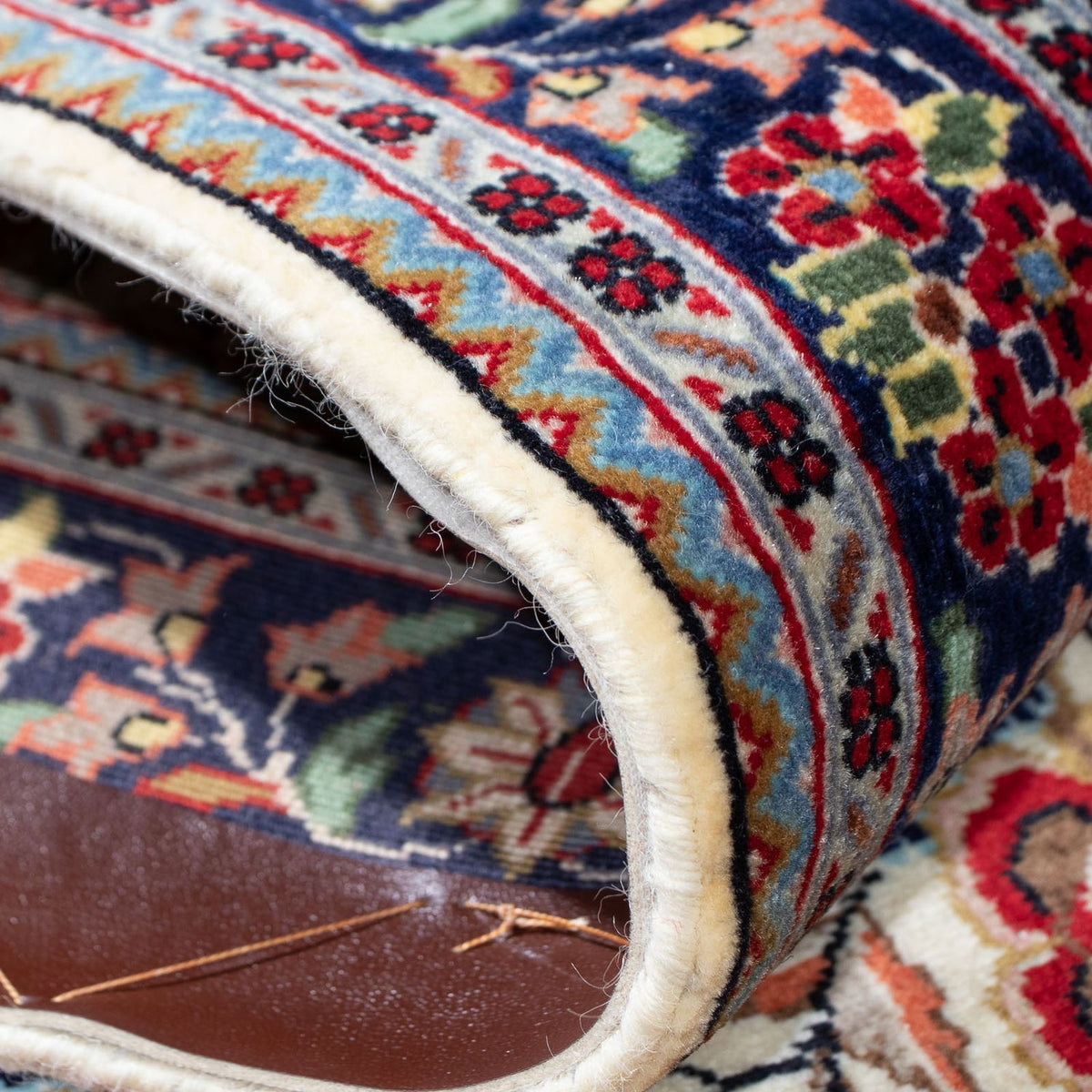 Loper Perzisch tapijt - Ghom - 194 x 70 cm - beige