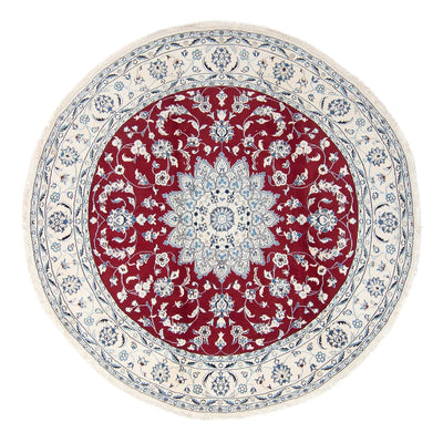 Perzisch tapijt - Nain rond  - 247 x 247 cm - donkerrood
