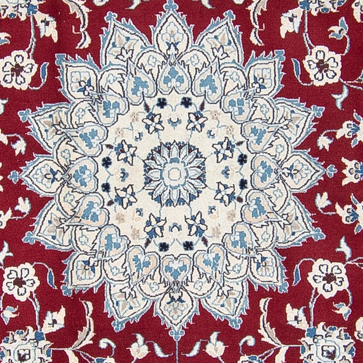 Perzisch tapijt - Nain rond  - 247 x 247 cm - donkerrood