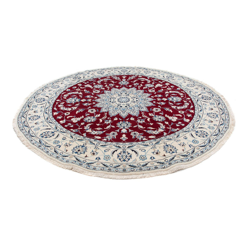 Perzisch tapijt - Nain rond  - 247 x 247 cm - donkerrood