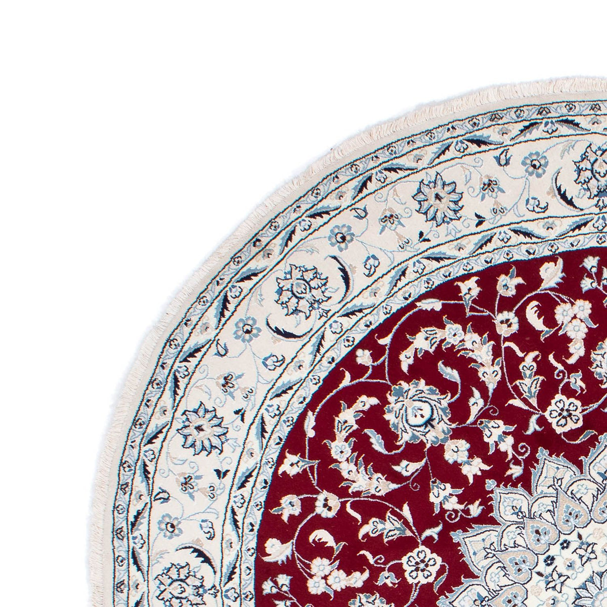 Perzisch tapijt - Nain rond  - 252 x 252 cm - donkerrood