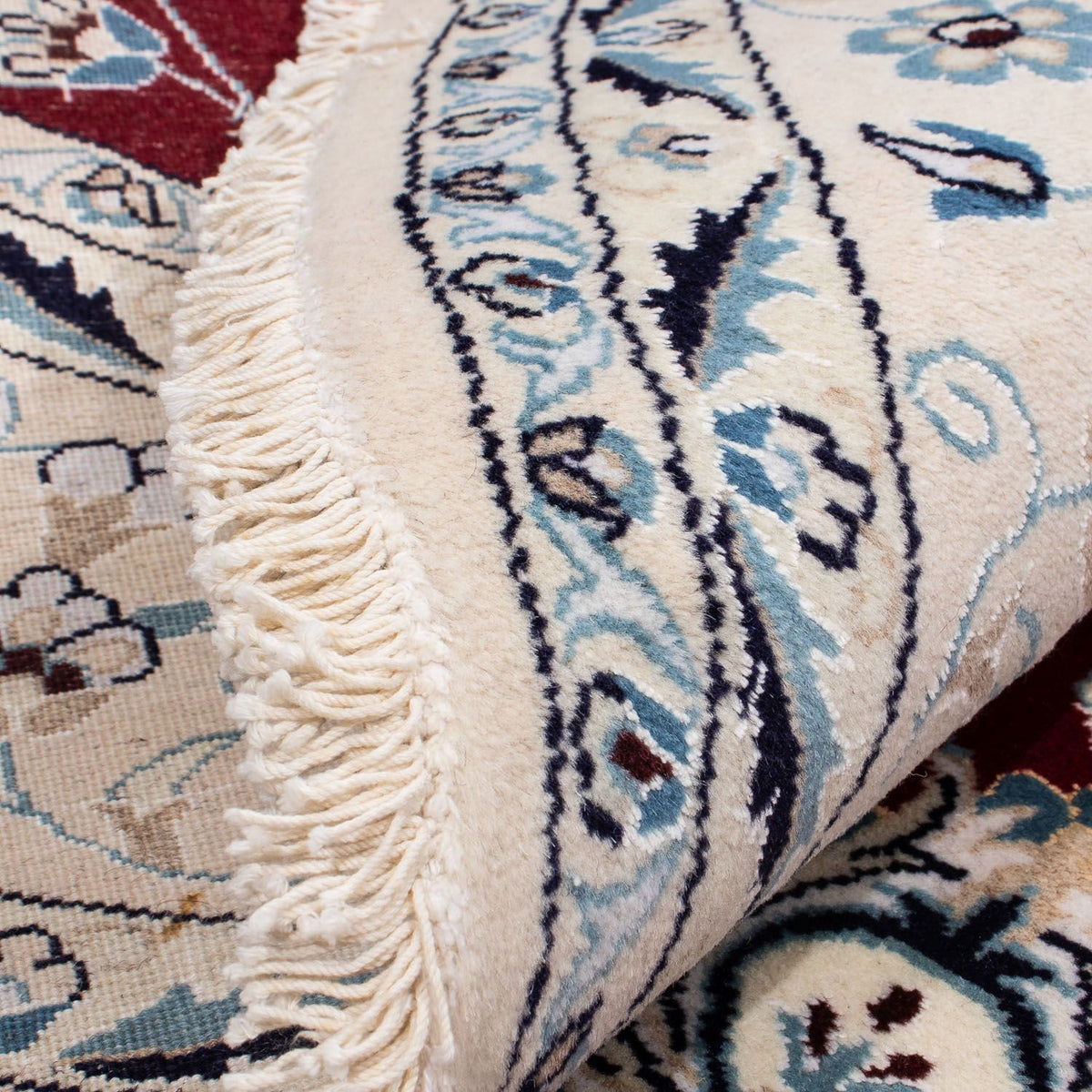 Perzisch tapijt - Nain rond  - 252 x 252 cm - donkerrood