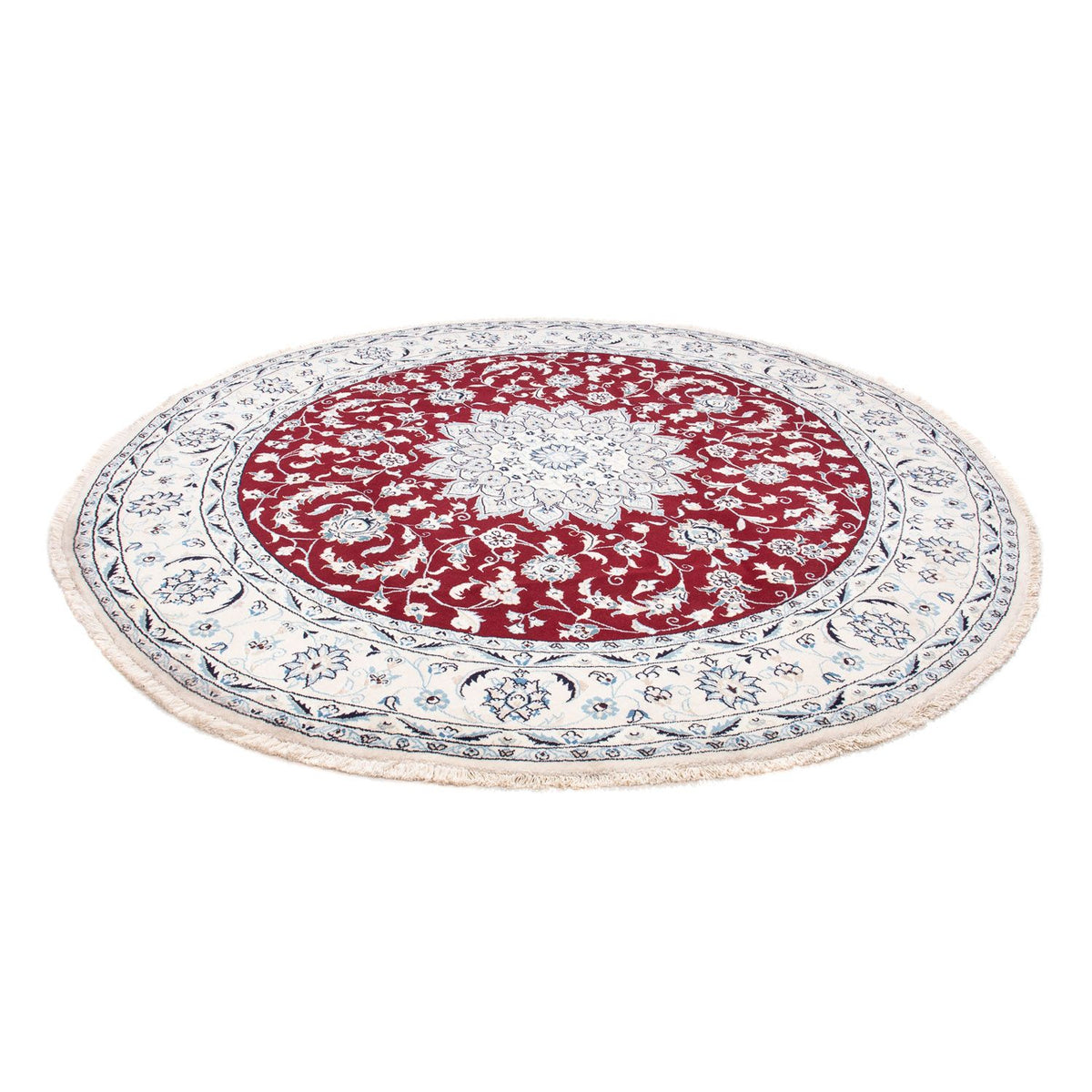 Perzisch tapijt - Nain rond  - 252 x 252 cm - donkerrood