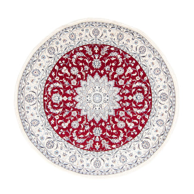 Perzisch tapijt - Nain rond  - 250 x 250 cm - donkerrood