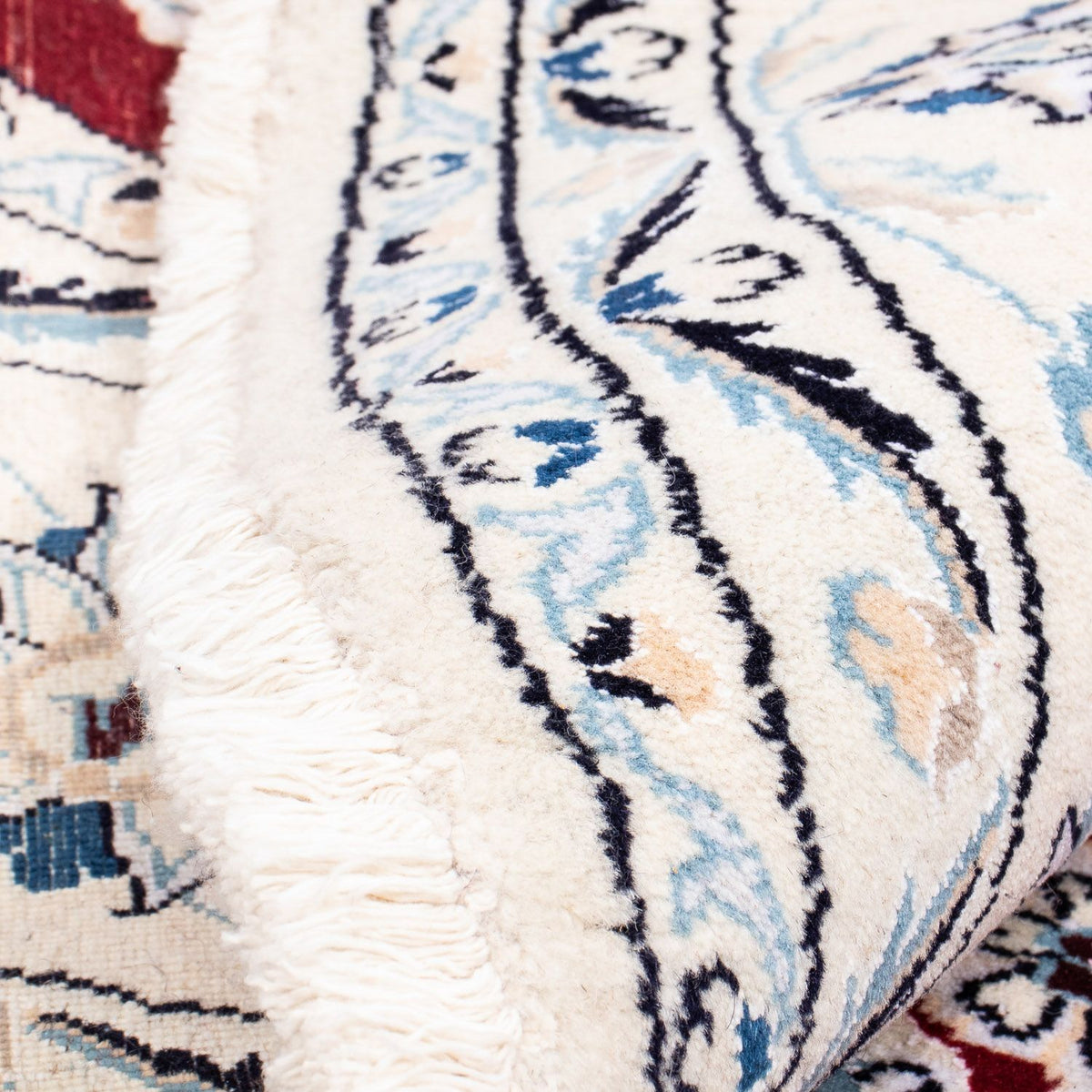 Perzisch tapijt - Nain rond  - 250 x 250 cm - donkerrood