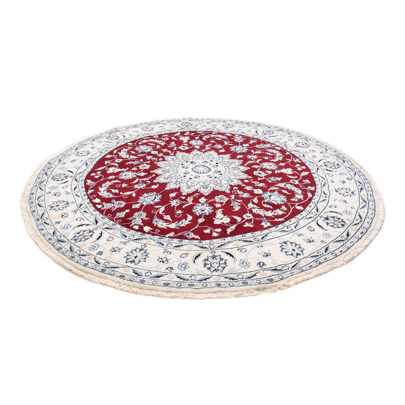 Perzisch tapijt - Nain rond  - 250 x 250 cm - donkerrood