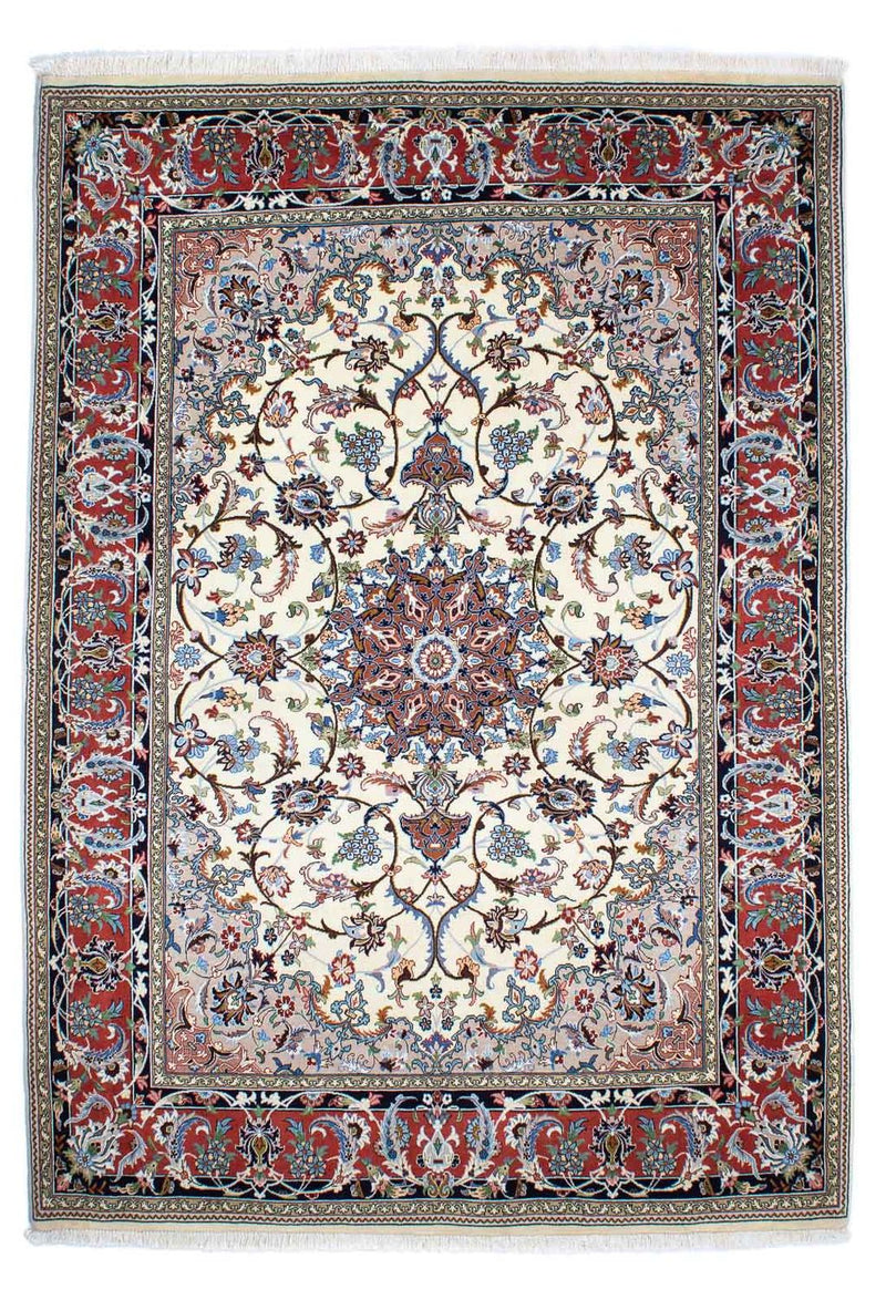 Perzisch tapijt - Ghom - 253 x 180 cm - beige