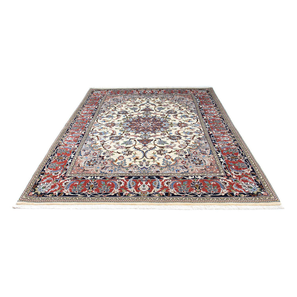 Perzisch tapijt - Ghom - 253 x 180 cm - beige