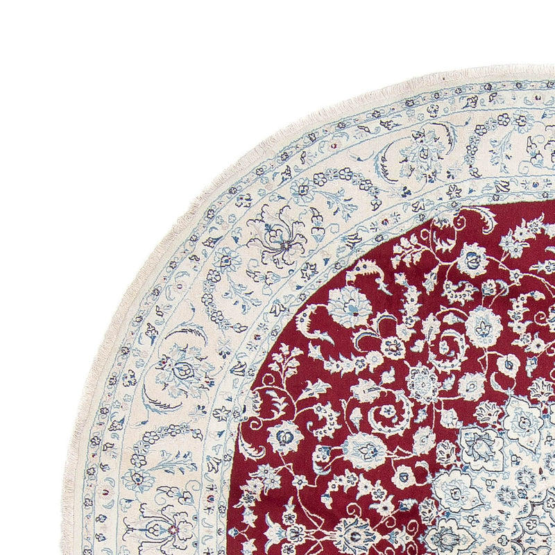 Perzisch tapijt - Nain rond  - 300 x 300 cm - donkerrood
