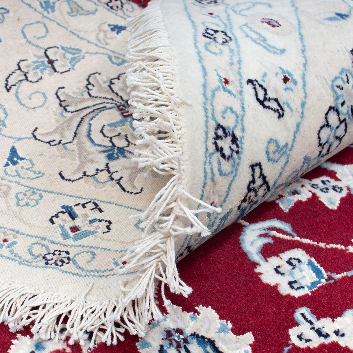 Perzisch tapijt - Nain rond  - 300 x 300 cm - donkerrood