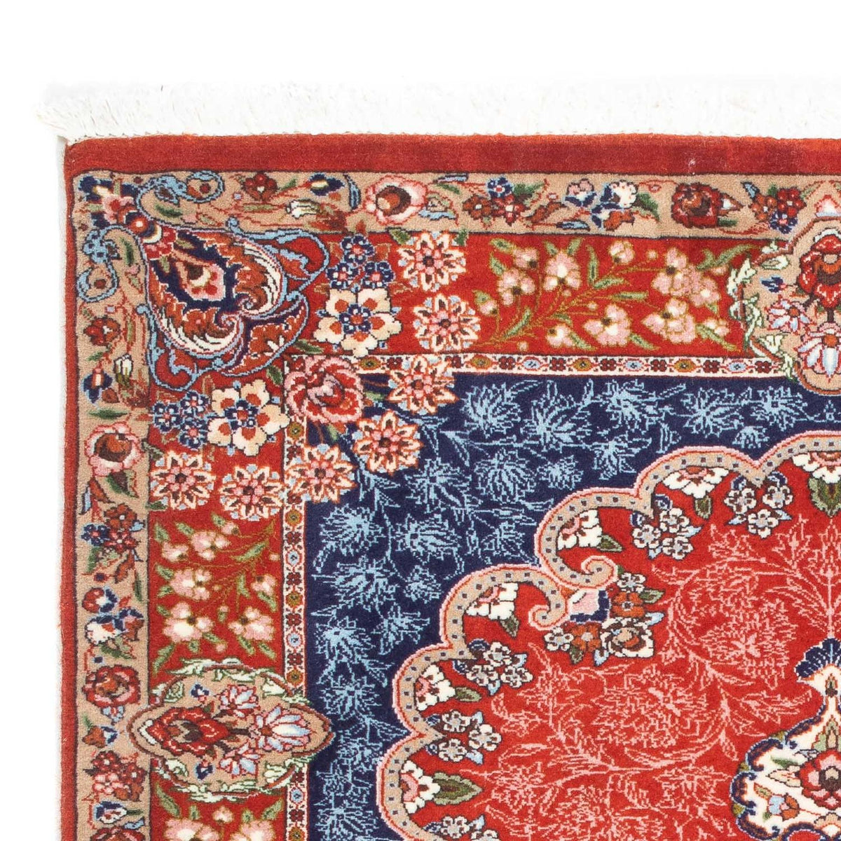 Perzisch tapijt - Ghom - 111 x 93 cm - roest