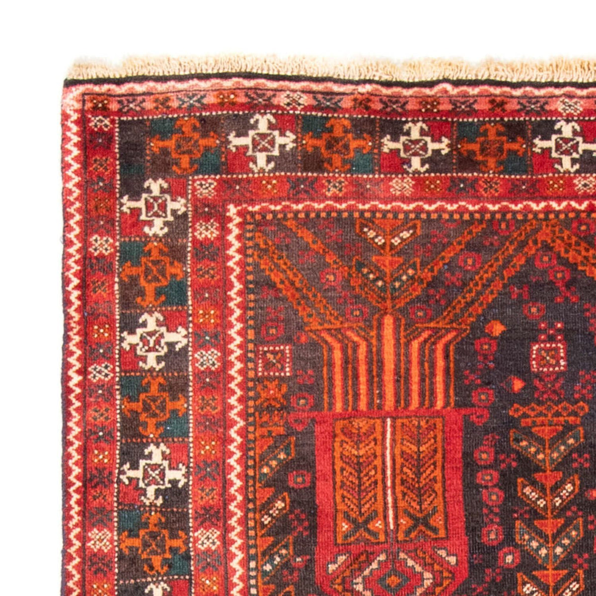 Loper Baluch tapijt - 239 x 111 cm - roest