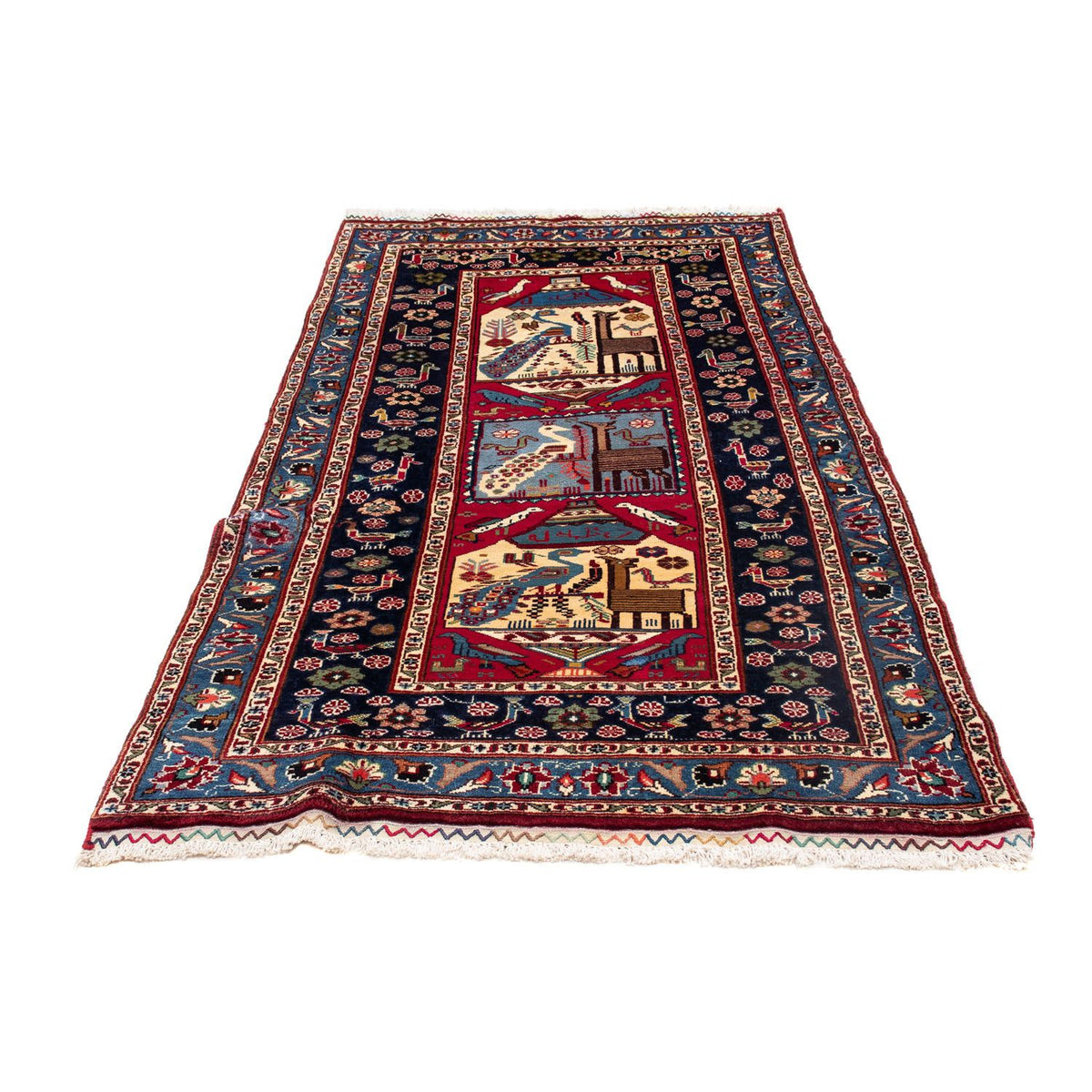 Loper Baluch tapijt - 200 x 107 cm - donkerblauw