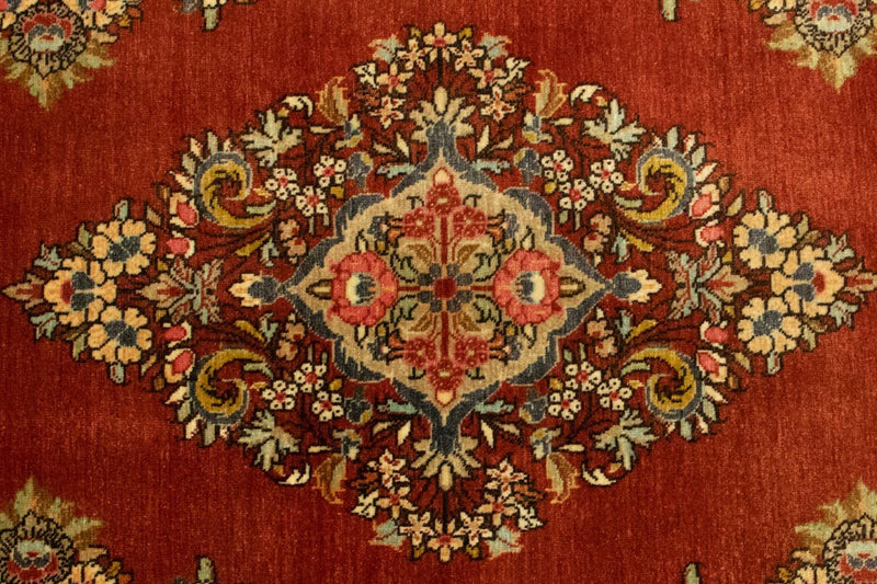 Perzisch tapijt - Ghom - 144 x 100 cm - roest