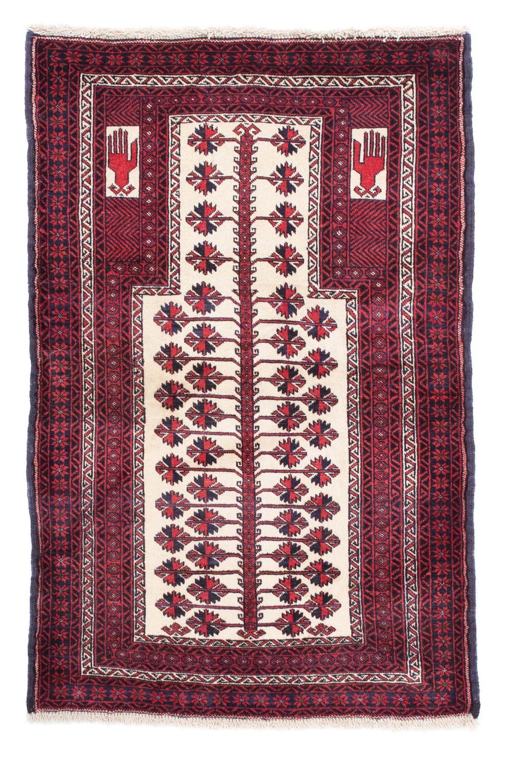 Baluch tapijt - 136 x 89 cm - rood
