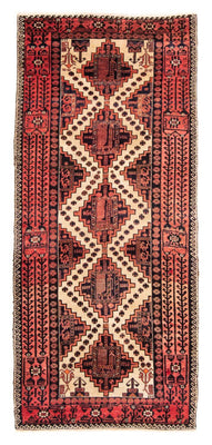 Loper Baluch tapijt - 238 x 100 cm - licht rood