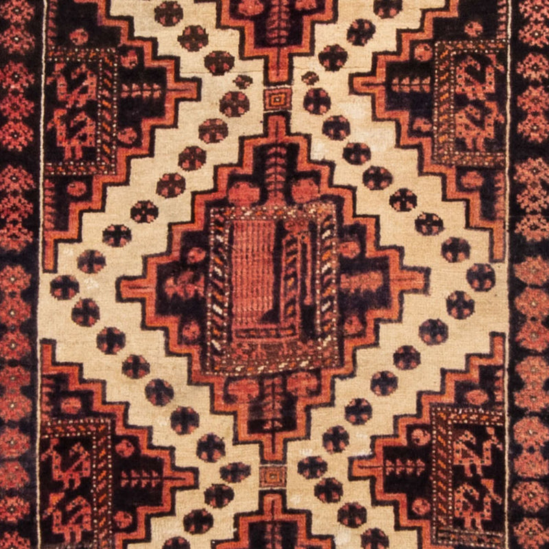 Loper Baluch tapijt - 238 x 100 cm - licht rood