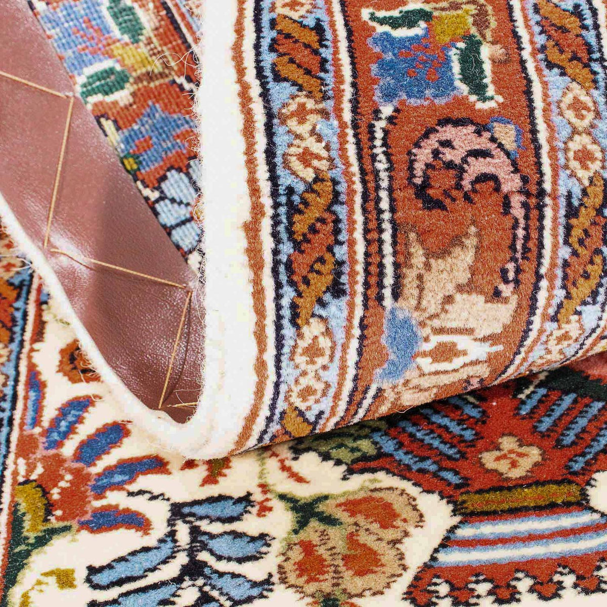 Loper Perzisch tapijt - Bijar - 160 x 50 cm - beige