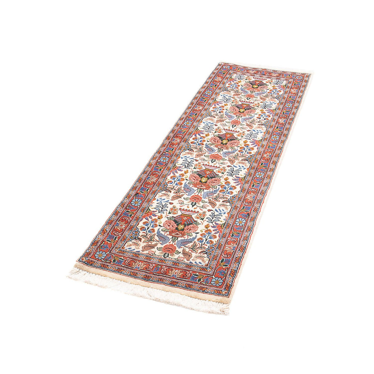 Loper Perzisch tapijt - Bijar - 160 x 50 cm - beige